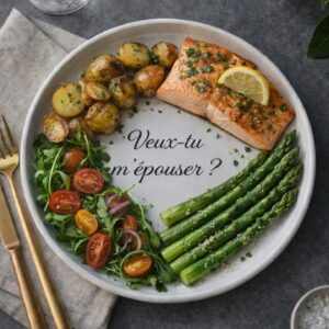 assiette demande mariage