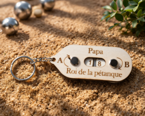 compteur porte clé pétanque papa
