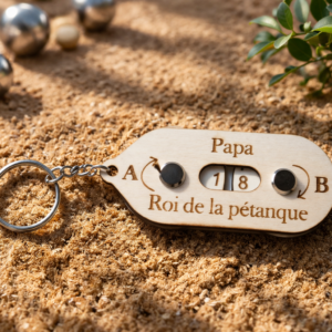 compteur porte clé pétanque papa